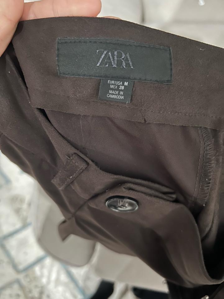 Zara шорты повседневные из замши