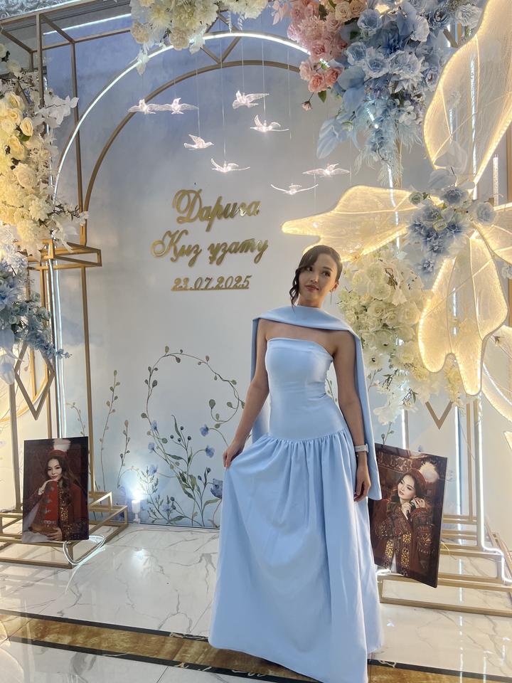 платье с шарфиком