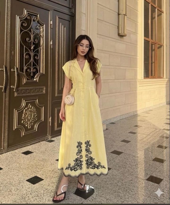 Желтое платье от Zara