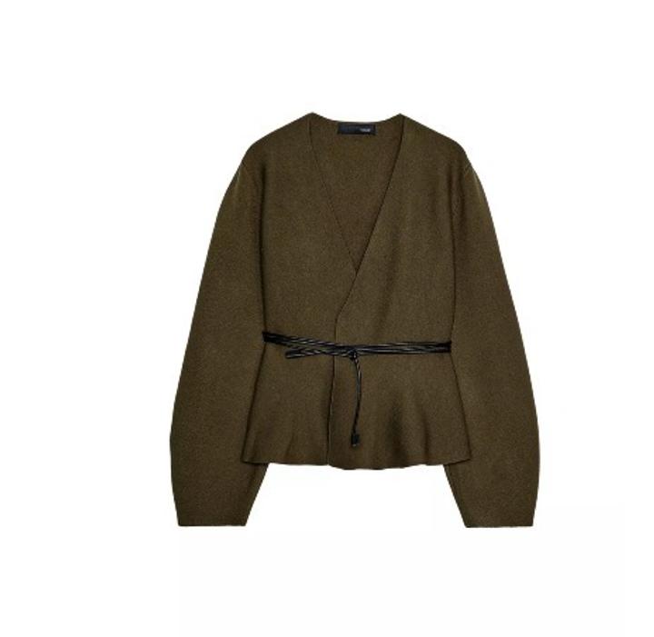 Кардиган с поясом