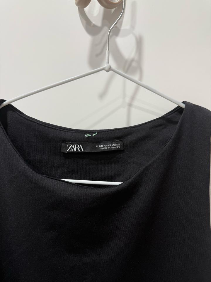 черное базовое боди от Zara