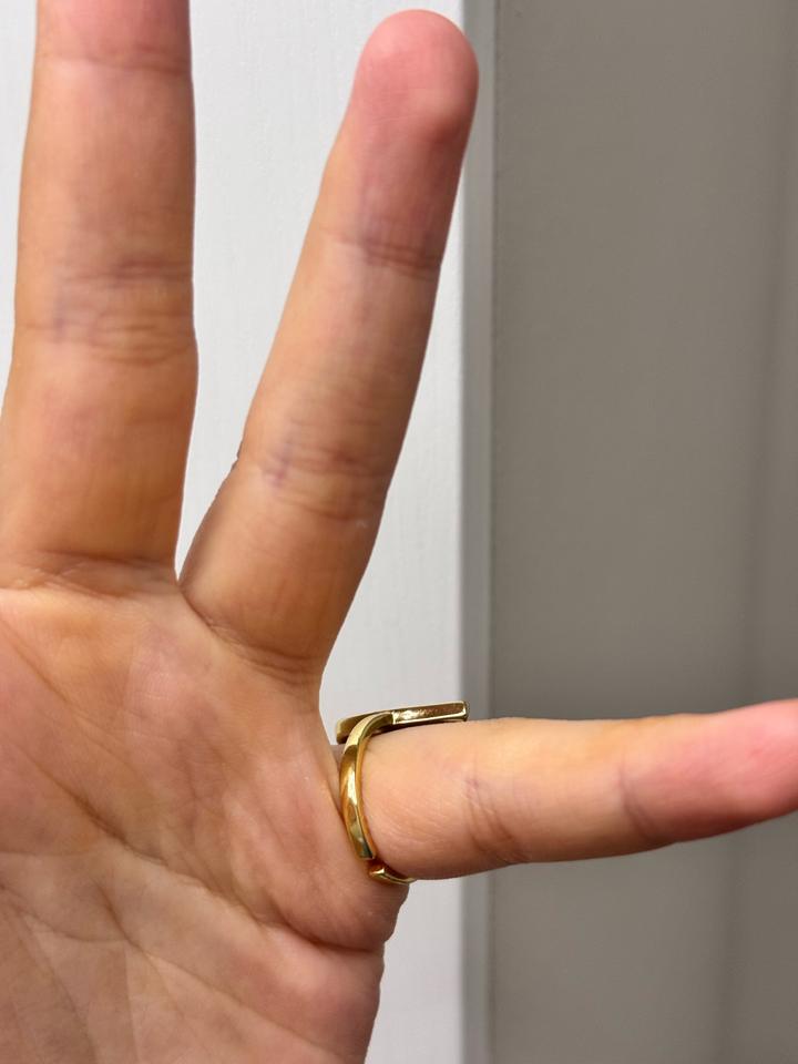 Элегантное красивое кольцо сердечко / ювелирные изделия / украшения