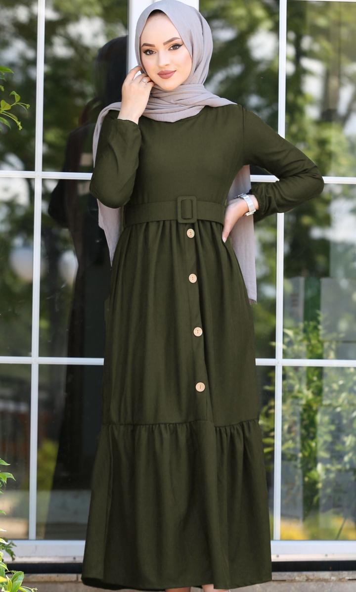 Платье с ремнем