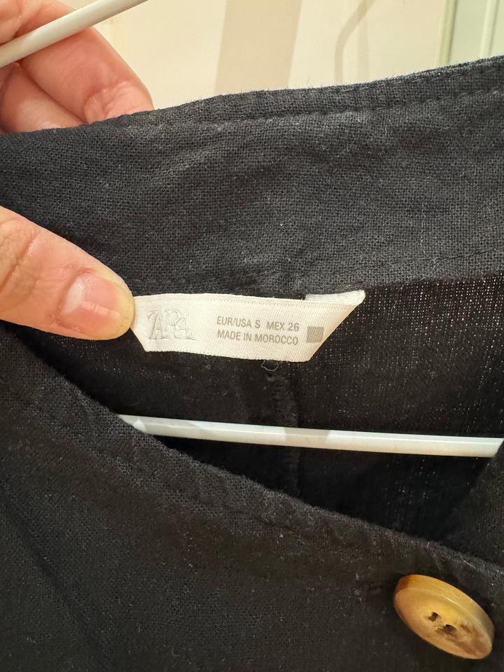 Черный топ жилетка Zara