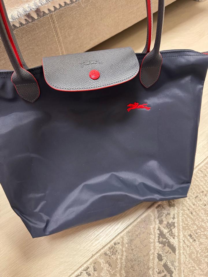 Синяя сумка Longchamp