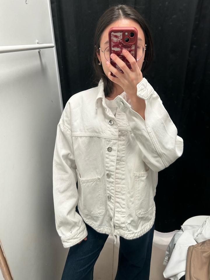 Белая джинсовка Zara