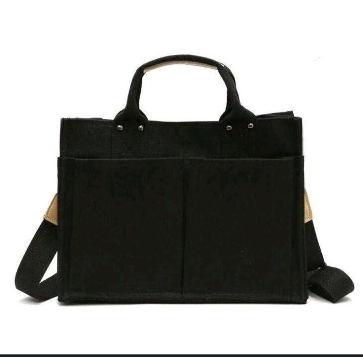 Черная сумка без молнии