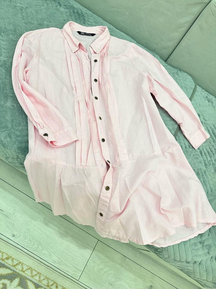 Платье рубашка zara