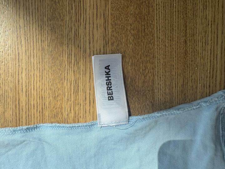 Синяя топ BERSHKA