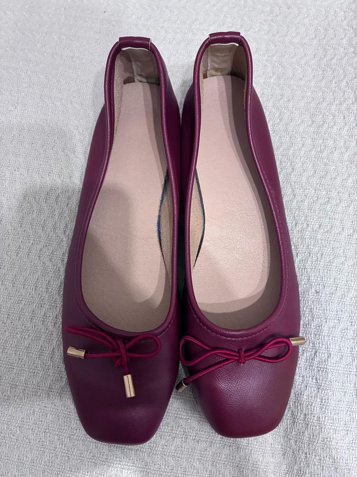 Кожаные балетки