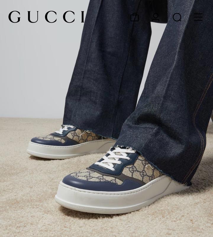 Мужские кеды под Gucci