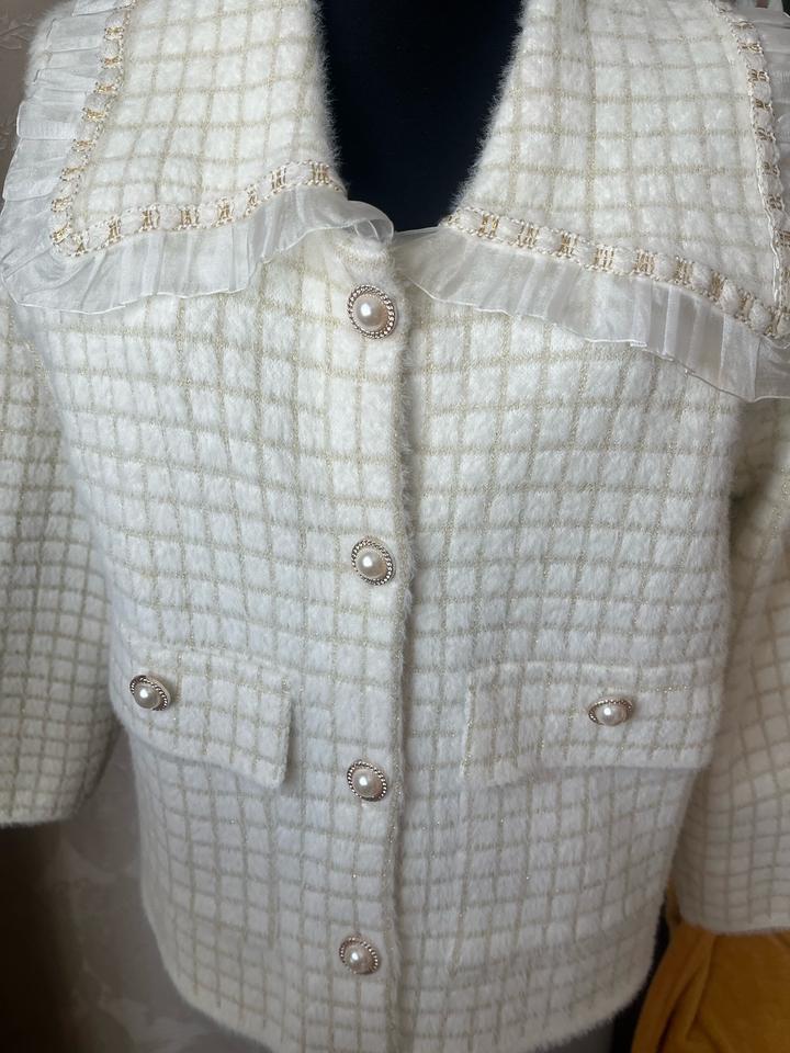 Милая пушистая кофта