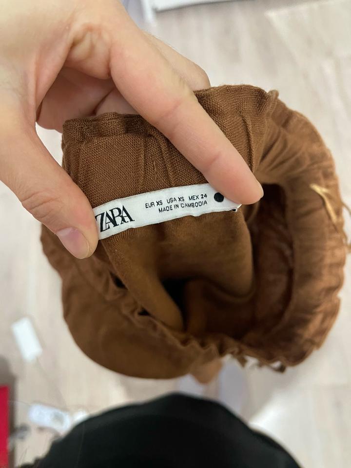 Zara Юбка коричневая