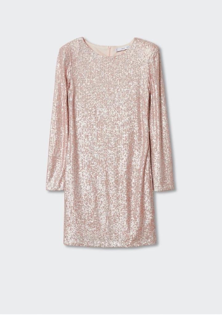 Блестящее платье Mango