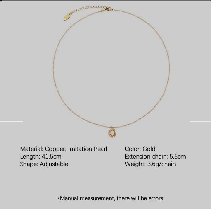 Элегантное подвесное колье цепочка на шею