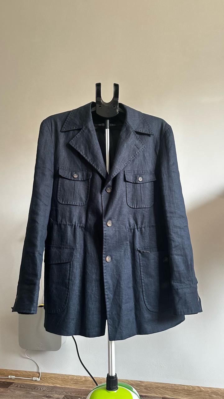 Пиджак 100% лён с подкладом