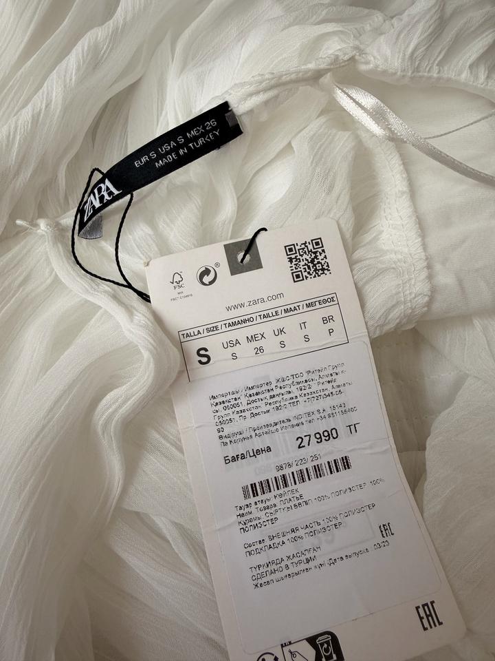Белое платье Zara