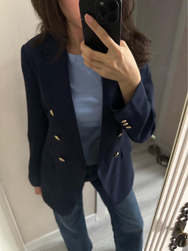 Пиджак темно синий S