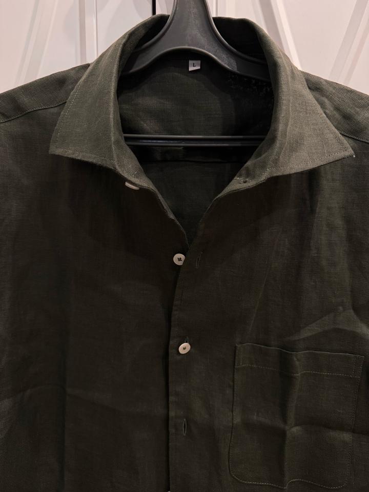 Мужская рубашка 100% лён