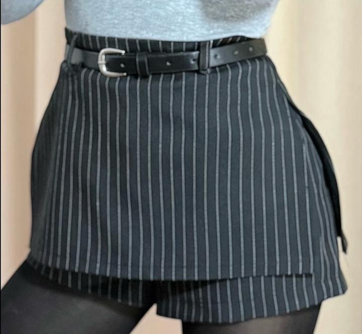 Черный мини Шорти юбка