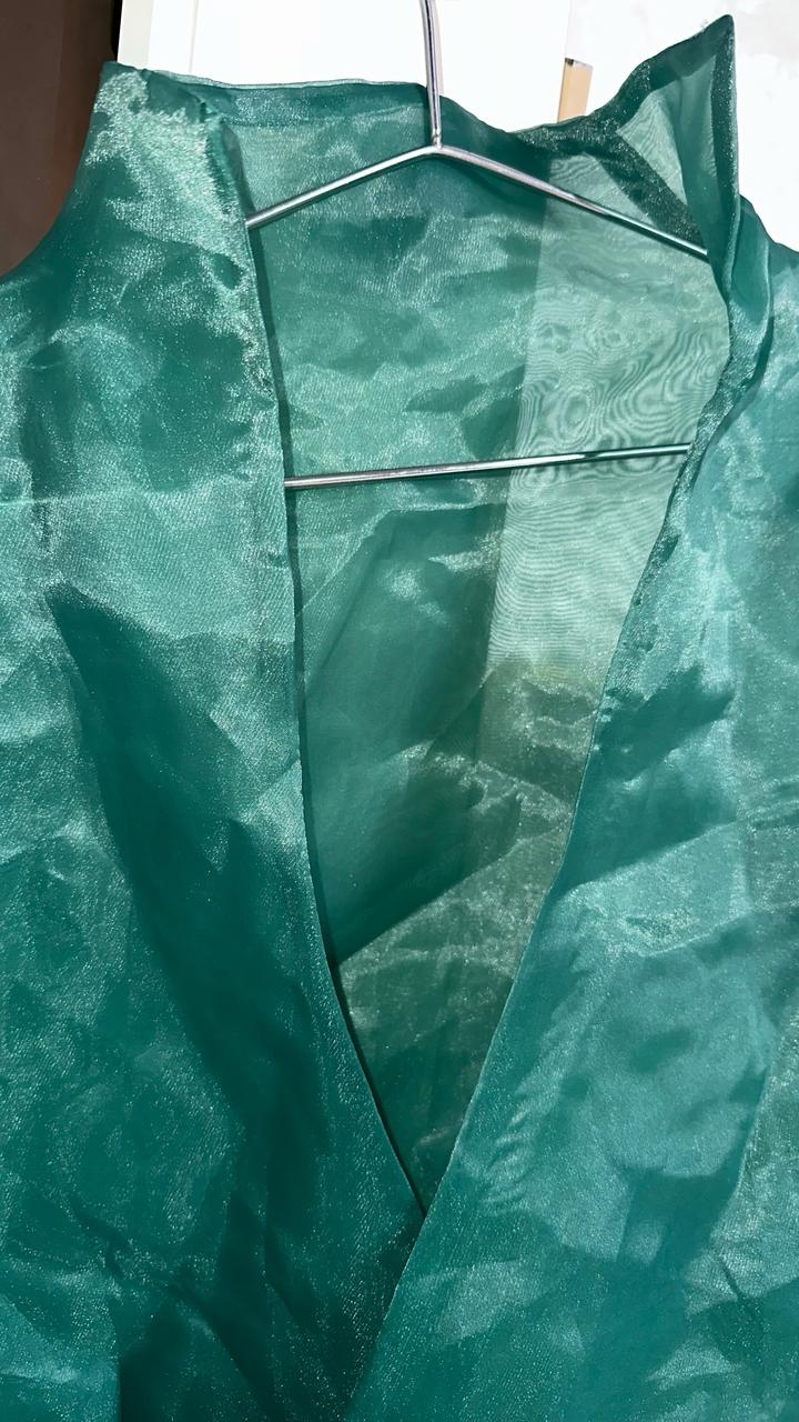 Стильная organza wrap blouse (кимоно стиль)