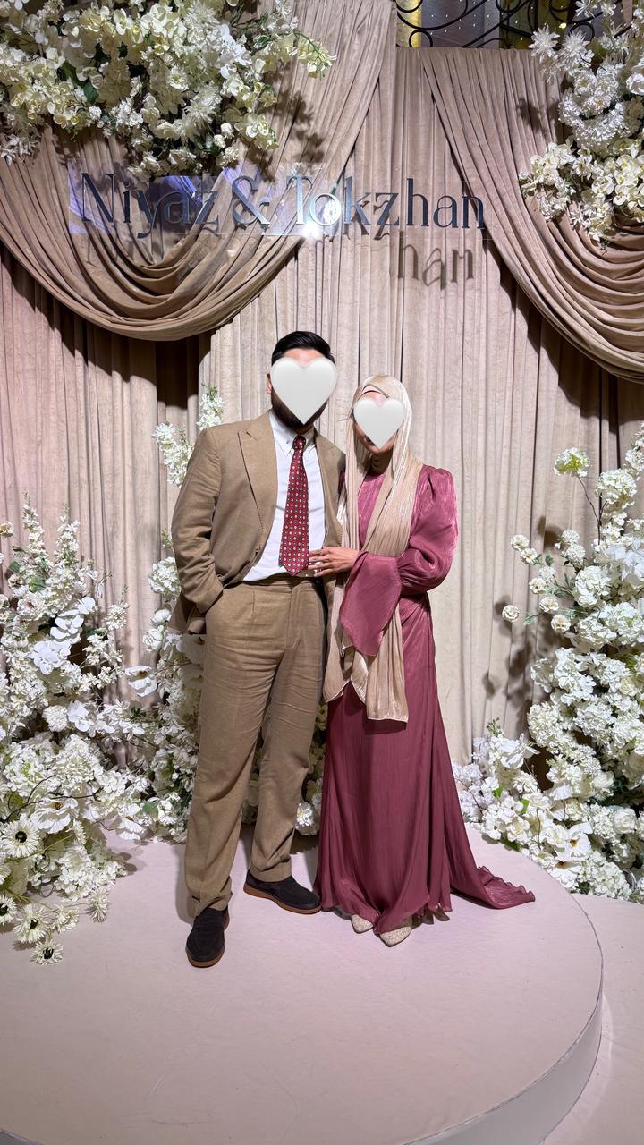 Длинное платье органза