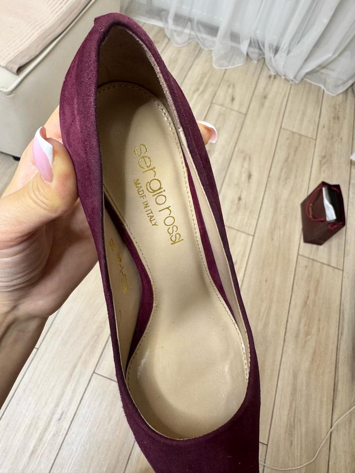 Туфли натуральная замша Sergio Rossi