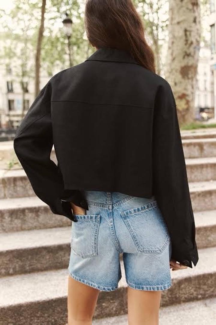 Льняная куртка-рубашка Zara