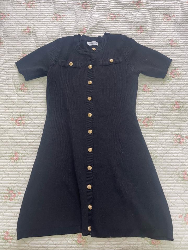 Черное платье повседневное