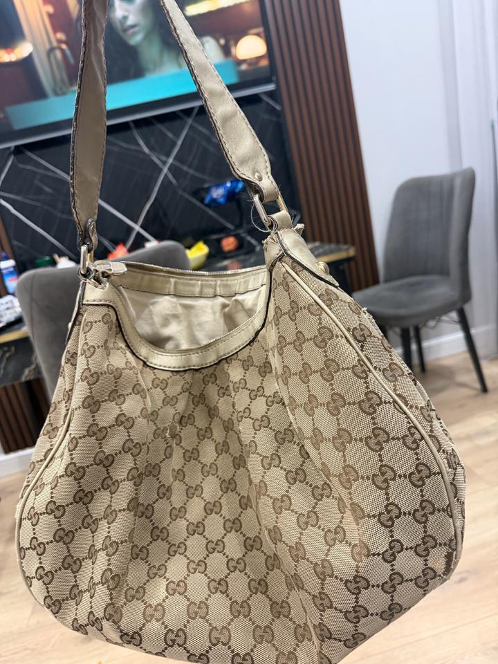 Vintage Gucci GG Canvas Hobo Bag