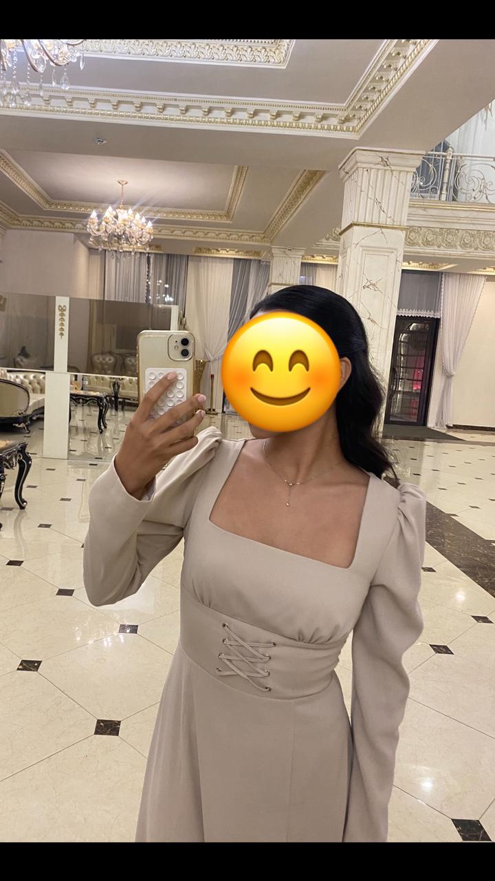 Платье Lichi в нежно молочном цвете