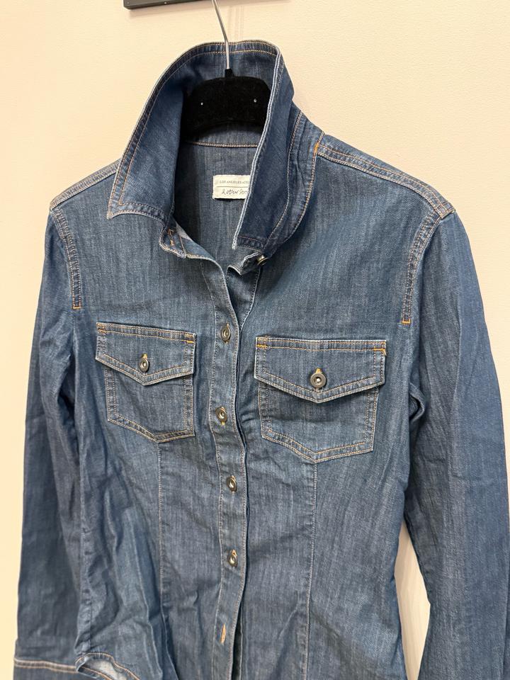 Джинсовая рубашка XS