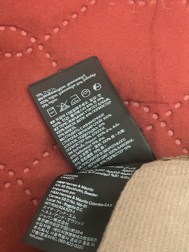 коричневая плиссированная юбка H&M