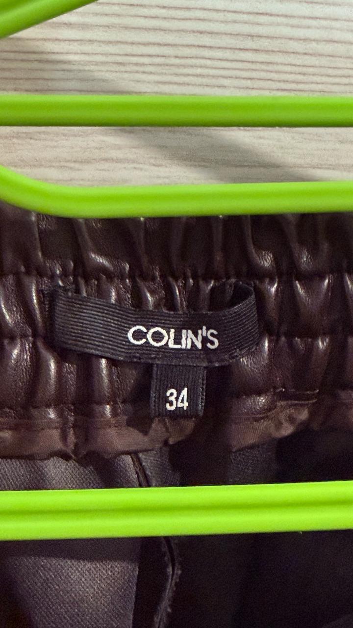 брюки из эко-кожи Colin’s