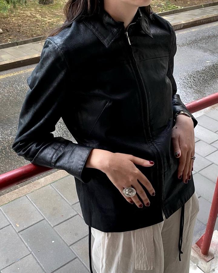 Винтажная замшевая куртка