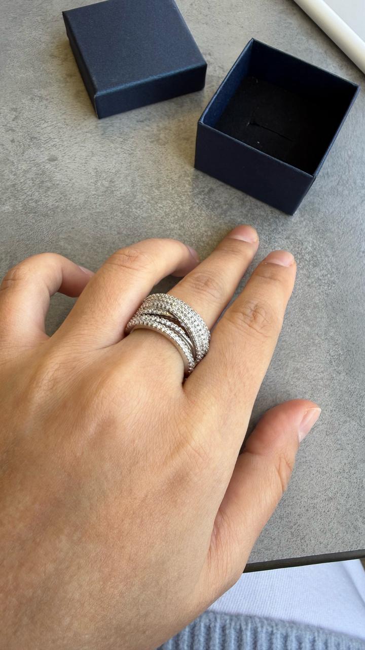 Кольцо массивное серебро