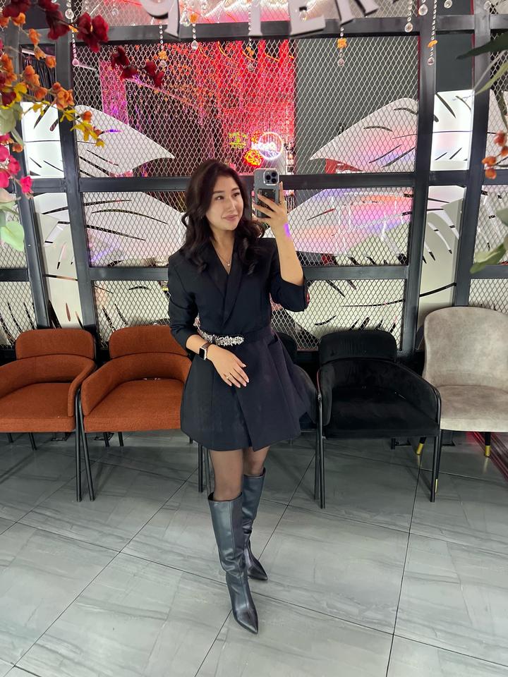 Платье черный / костюм платье