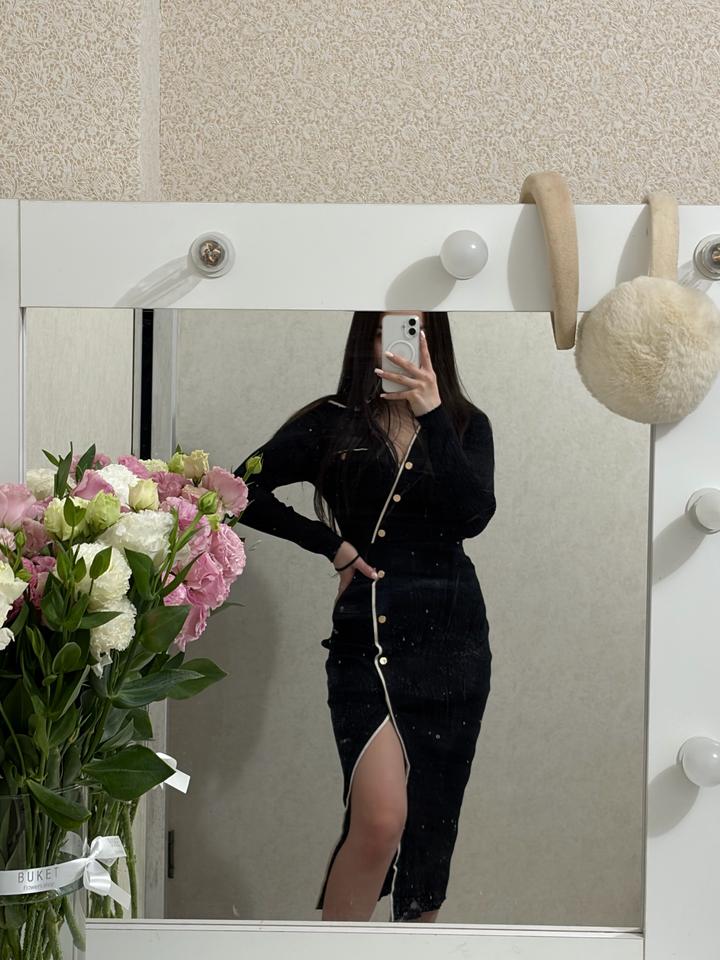 Lichi личи черное платье