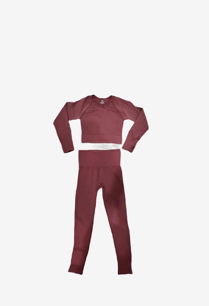 Спортивный комплект: лонгслив + лосины