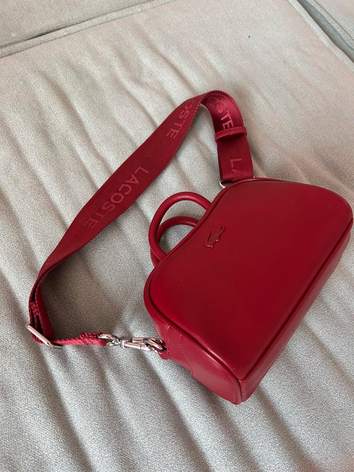 Сумка Lacoste темно красная