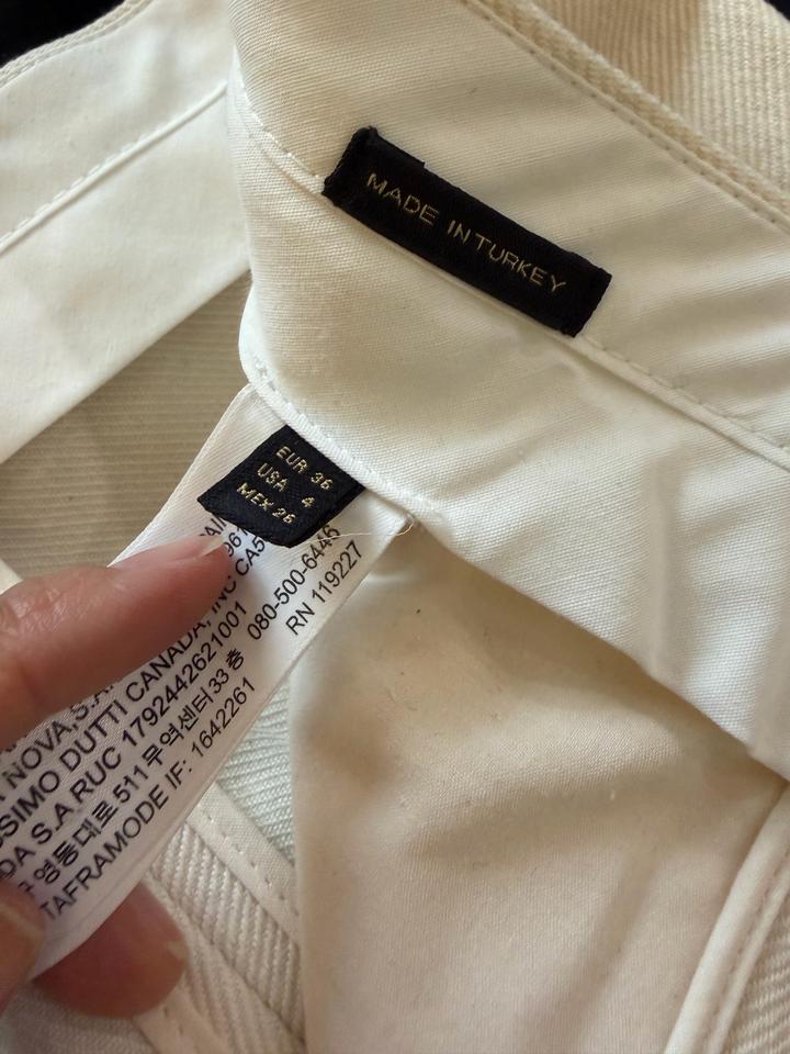 Брюки белые Massimo Dutti