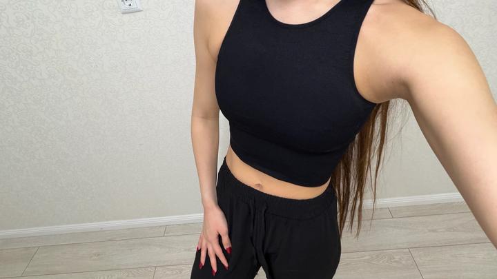 H&M черный топ