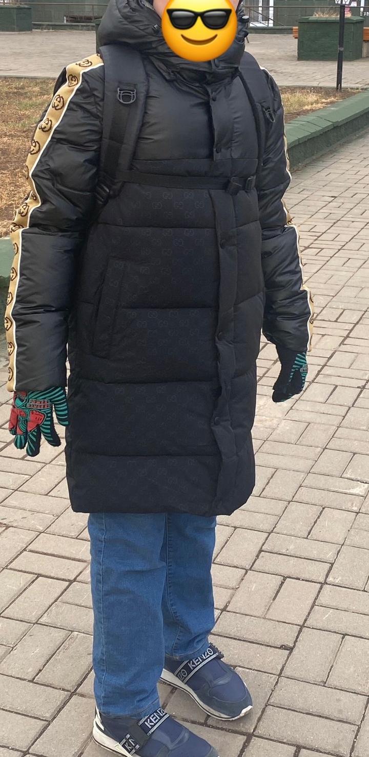 Куртка зима стеганная под Gucci