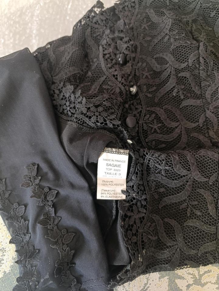 Блузка черн.SAGAIE,Made in FRANCE