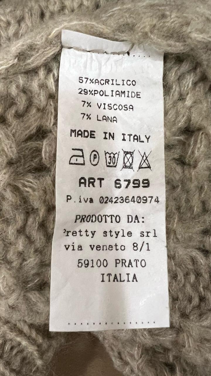 Пуловер ажурный