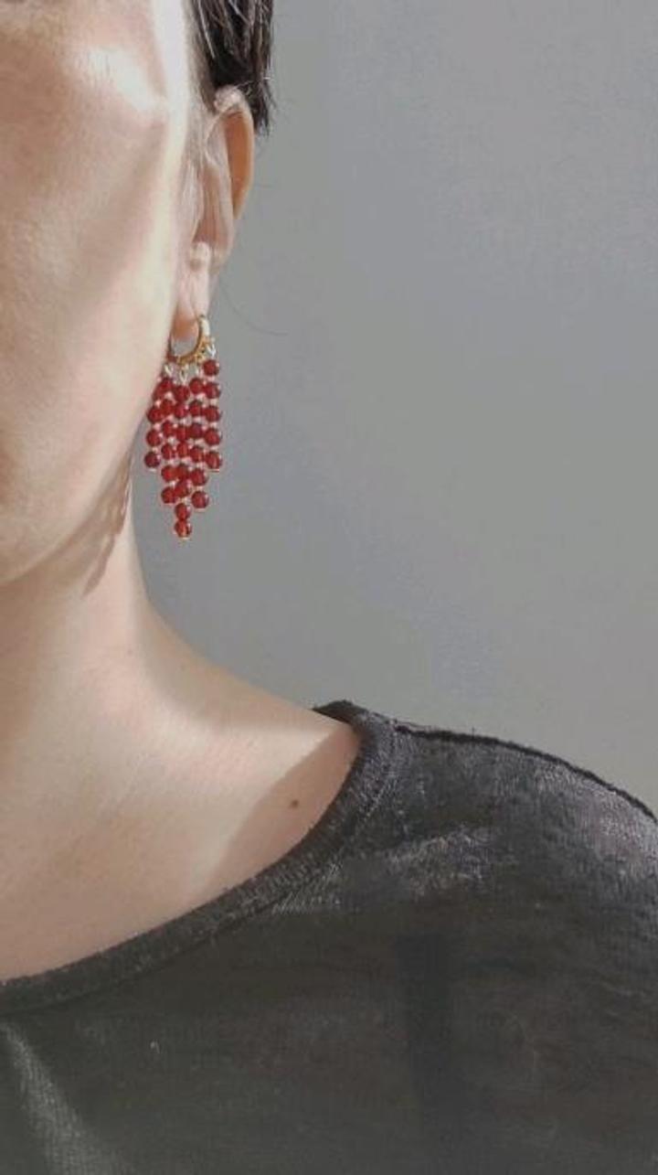 Серьги с сердоликом
