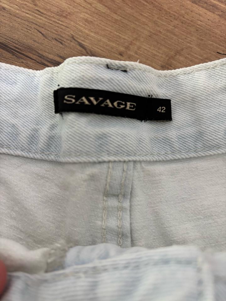 Джинсовые шорты Savage