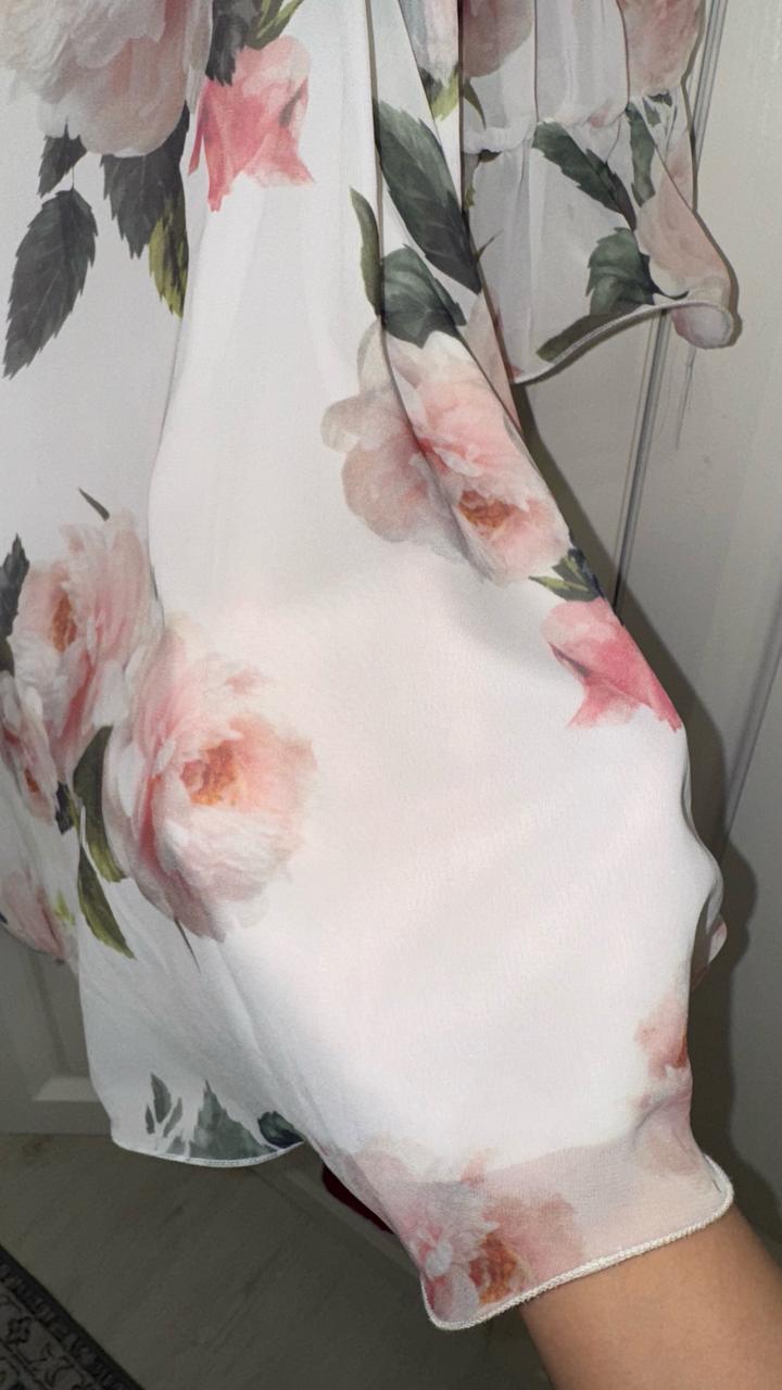 Нежное шифоновое платье с цветочным принтом 🌸
