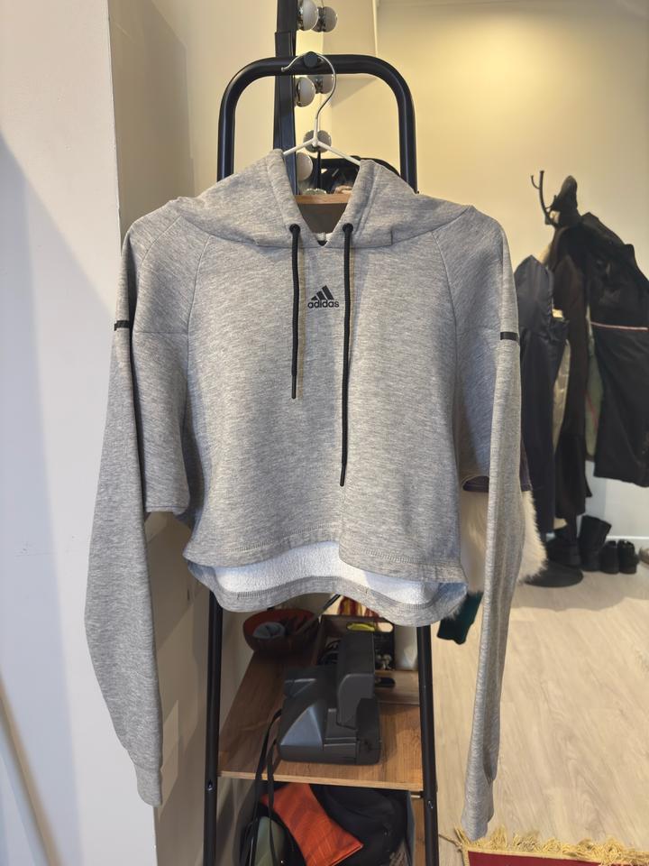 Худи толстовка Adidas худи кроп