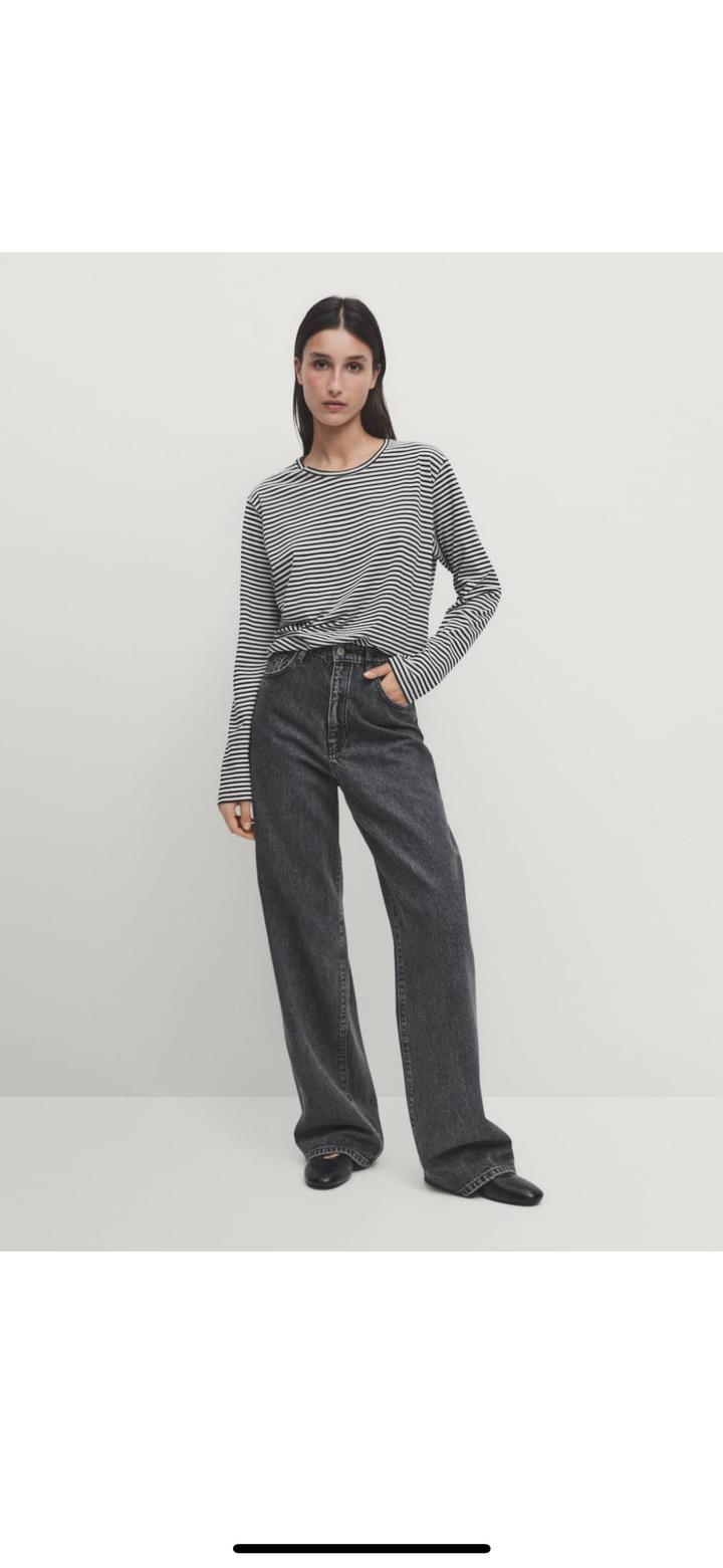 Лонгслив укороченный Massimo Dutti